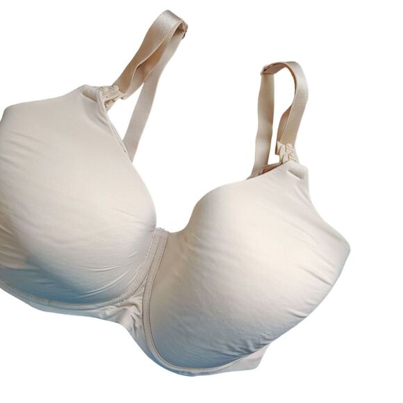SIMPLE WISHES SuperMom Hands Free w/Fixed Padding 32H Nude Nursing Bra Maternity - Picture 4 of 7